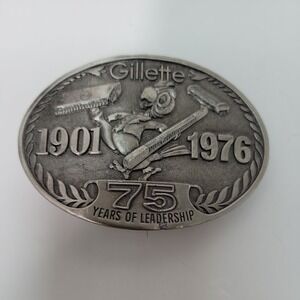 Lewis‎ Buckles Gillette 75 Years Vintage Belt Buckles